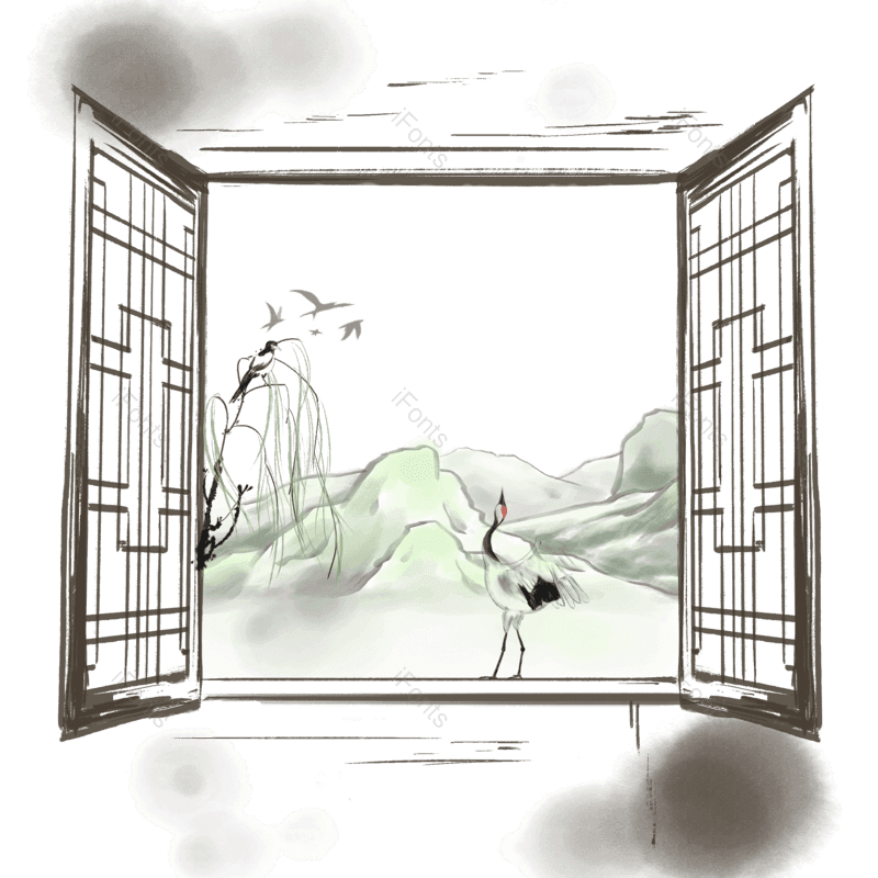 水墨图片,中国风元素,中国PNG,山水免抠素材